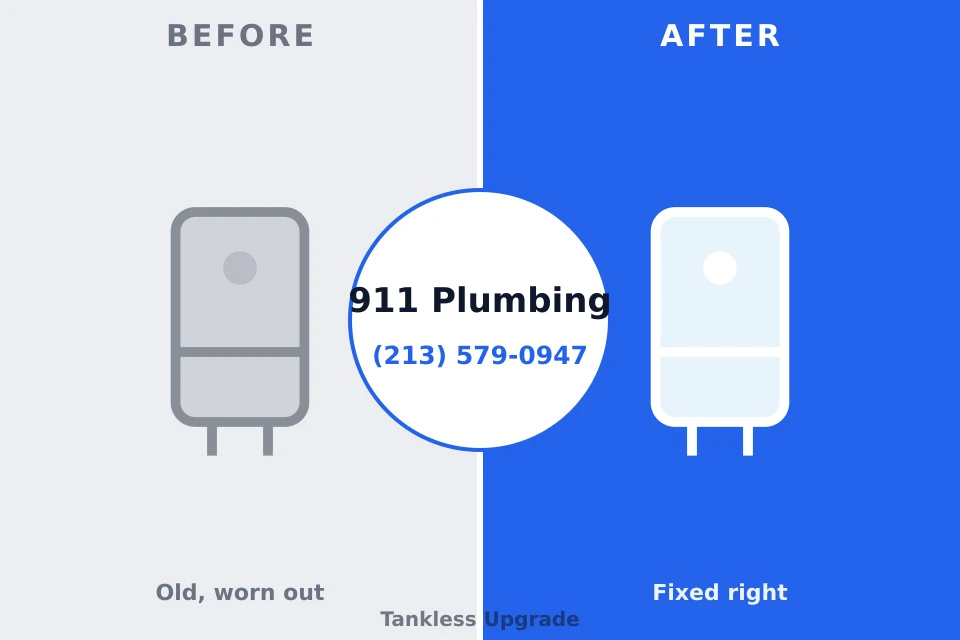 Before and after: plumbing repair Hillsdale, NJ